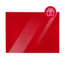 Стъклена магнитна дъска 40х60 см - Червена с комплект магнити за стъклена дъска