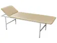 Медицинска кушетка PMT KC - сглобена, снимана отляво, с чупещ се гръб, тапицирана в бежова кожа
