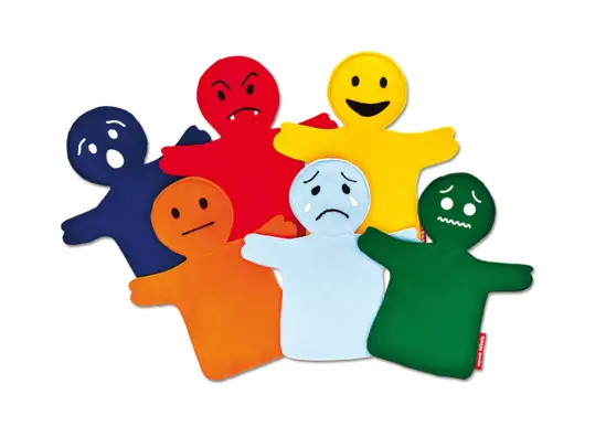 Комплект 6 кукли за ръка Емоции