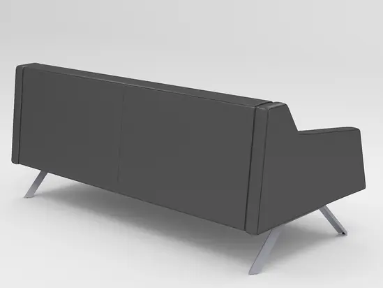 Диван триместен ПИРОТ KUKA 03 - сниман в гръб, сив цвят