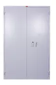 Архивен шкаф PMT  огнеупорен KL с 5 отделения 195x93x52 см- сниман отпред, сив, затворен