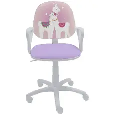Детски стол ЛАМИ- с лами, лилава седалка