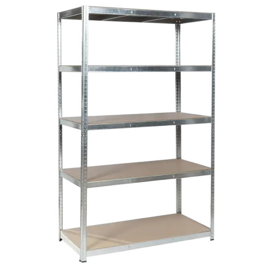 Метален стелаж BTL цинк 180x120x60см 250кг рафт - сглобен, празен