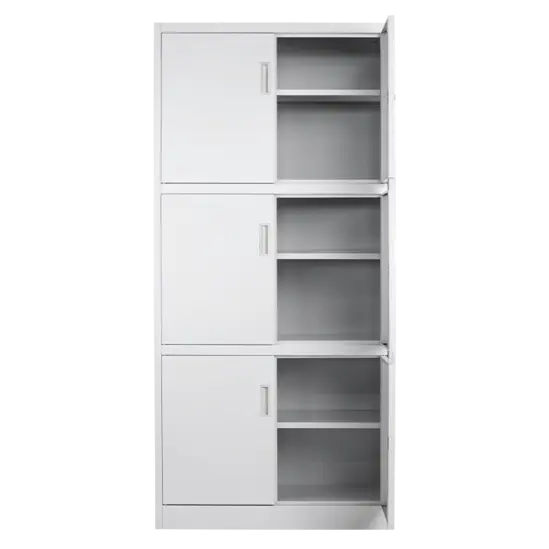 Архивен шкаф BTL LZ с 6 отделения 180х85х40 см- сниман отпред с дясната врата отворена