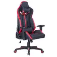 Геймърски стол ESCAPE- ергономичен, черно с червен цвят