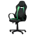 Геймърски стол МАРТИН - черен цвят с зелен