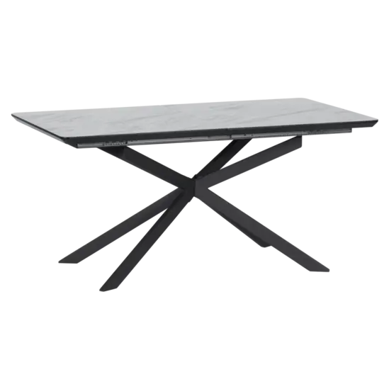 Трапезна маса МАРАЯ разтегателна- тъмносив керамичен плот