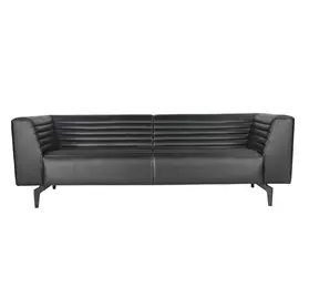 Триместен диван ОМУРТАГ COSTA 03 - сниман в профил, сив