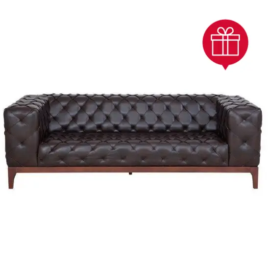 Диван триместен  БАЛША STR 03 снимка отпред с пиктограма за подарък