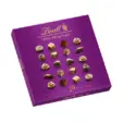 Мини пралини Lindt 20 броя лилава кутия