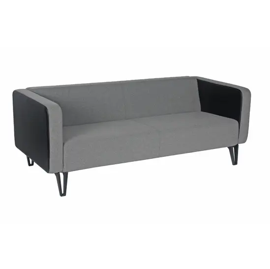 Диван триместен КОНУШ RBN 03 - сниман отпред, сива дамаска