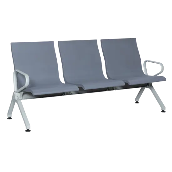 Посетителска пейка BTL 37- снимка отстрани, сива пейка