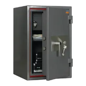 Метален сейф PMT комбиниран 67, огнеупорен, тристранно заключване