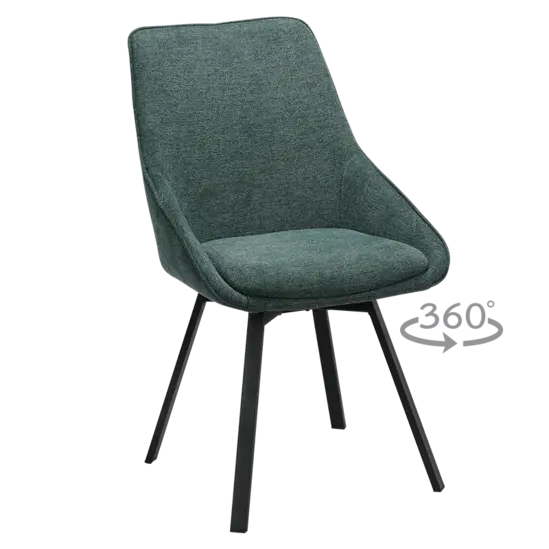 Трапезен стол ЕВЕЛ- зелен