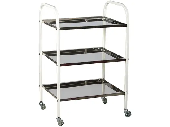 Манипулационна количка PMT MDSP 3N- сглобена, снимана в цял ръст, количката е съставена от три плота