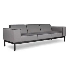 Диван триместен ГЕОРГИ VNS 03 - сив на цвят, сниман отпред