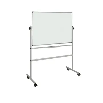 Бяла дъска 120х180 см мобилна- снимка отдалеч, сглобена