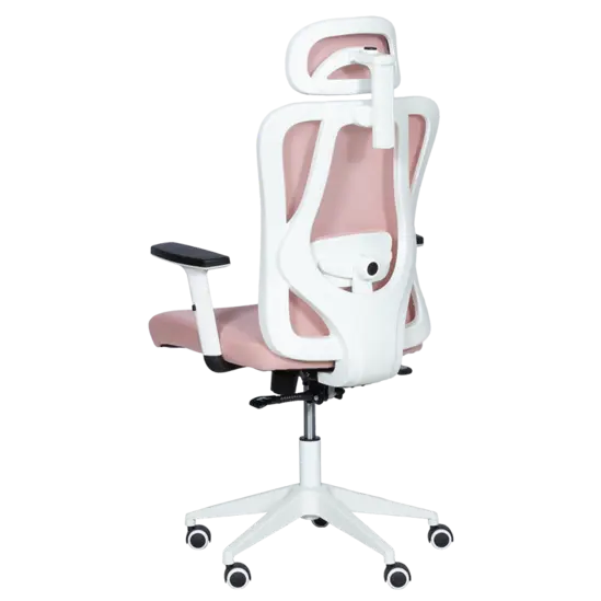 Директорски стол МЕЛИСА-снимка отзад, бяла рамка