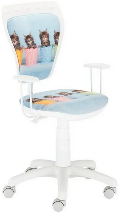 Детски стол- котета в декоративни- саксии, котки