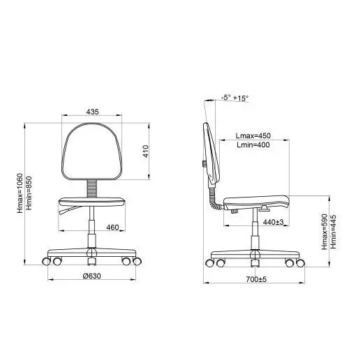 Детски стол ЛАМИ- размери на стол