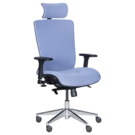 Работен стол ПИРЕЯ- синя дамаска