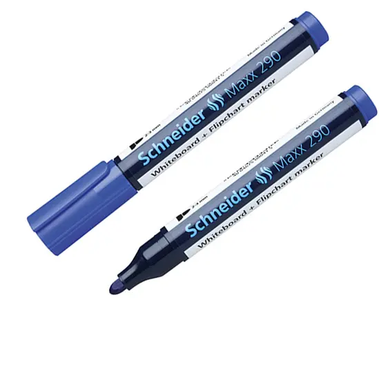 2 броя Маркер за бяла дъска и флипчарт Maxx 290 син