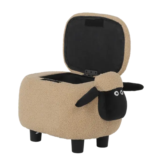 Табуретка детска с ракла овца-оворена, празна