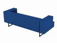 Диван триместен ГОРУБЛЕ FRE 03 - сниман в гръб, тъмно синя дамаска