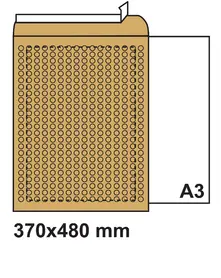 Плик с въздушни мехурчета 370х480 кафяв