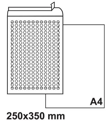 Плик с въздушни мехурчета 250х350 бял