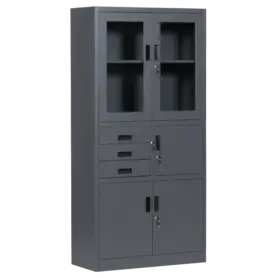 Архивен шкаф BTL EJ с 4 отделения 185х90х40 см- снимка отпред, затворен, празен