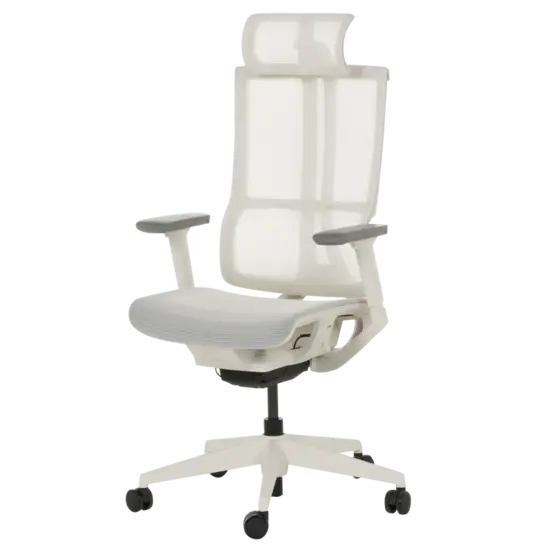 Работен стол НАКСОС- цвят крем, меш