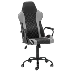 Геймърски стол ДЪСТ- снимка отпред, два цвята еко кожа