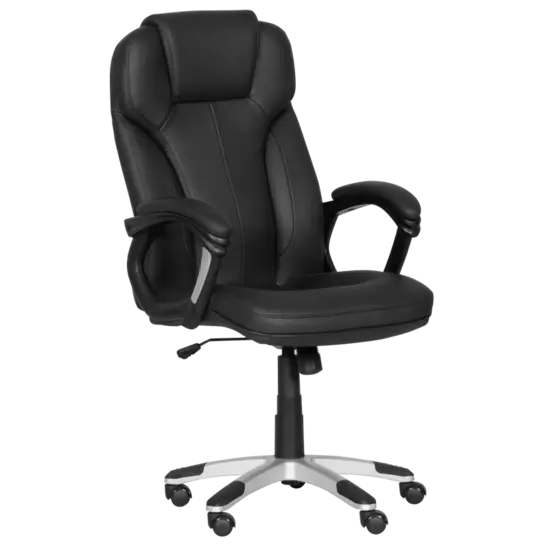 Директорски стол ВЛАДИМИР- еко кожа, сива база, меки падове