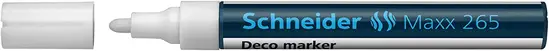 Маркер тебешир Schneider Maxx 265 бял с отворена капачка