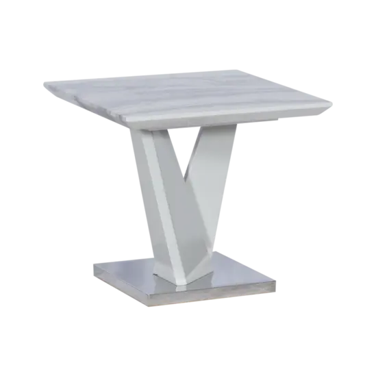 Холна маса ВЕЛИЯНА- сив цвят, тип мрамор