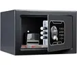 Метален сейф T - 170 EL - отворен, пълен с документи, с ел.заключване