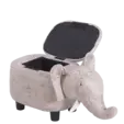 Табуретка детска с ракла слон- отворена, празна