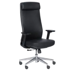 Работен стол КРОНОС-сниман отпред, черен цвят