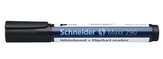 Маркер за бяла дъска и флипчарт Maxx 290 черен хоризантална снимка