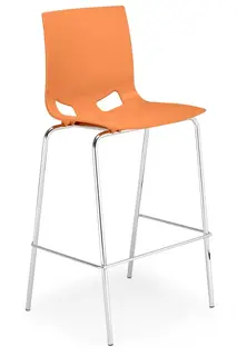 Бар стол ФОНДО ХОКЕР- оранжев цвят