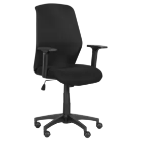 Работен стол ЗЛАТАН-снима отстрани,черен цвят