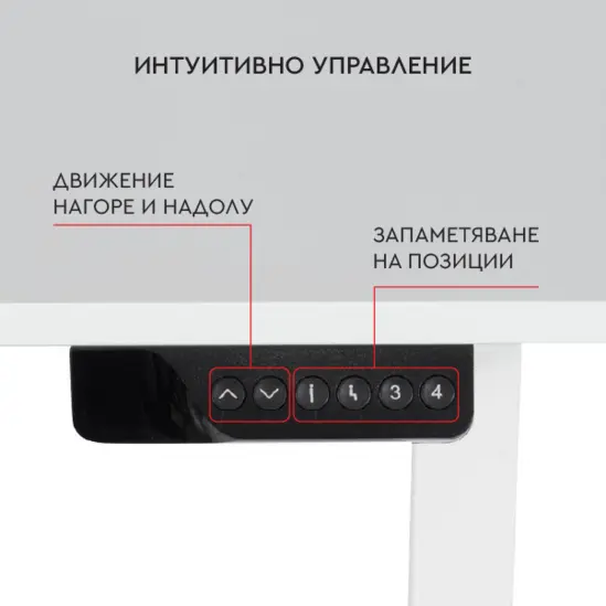 Бюро регулируемо КУКУШ B12-контролен панел