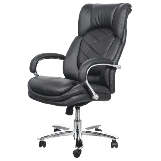 Директорски стол ОРЕЛЯК - сниман отстрани, хромирана кръстачка