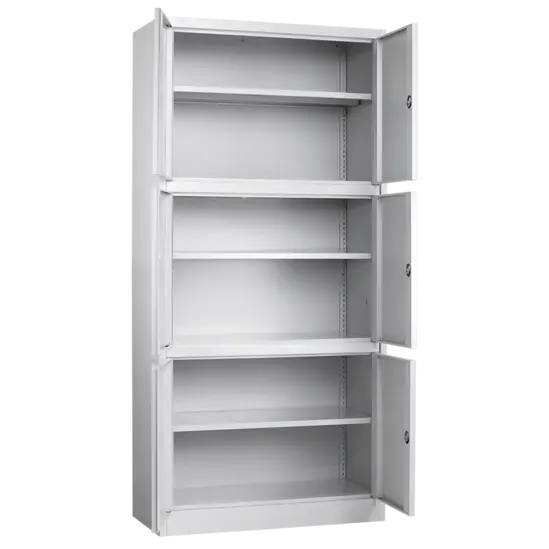 Архивен шкаф BTL LZ с 6 отделения 180х85х40 см- сниман под ъгъл, с двете врати отворени