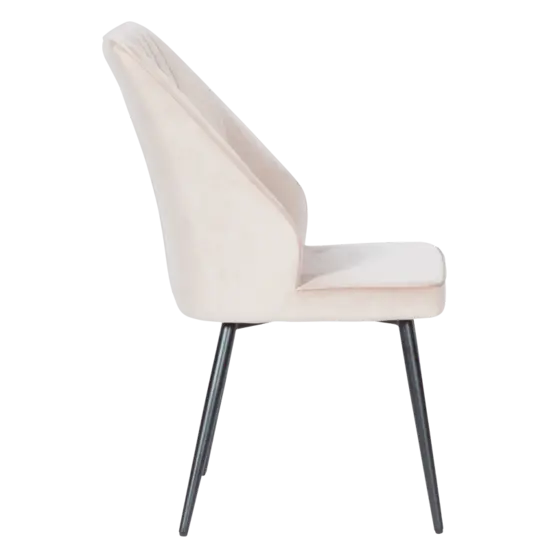 Трапезен стол МЕДЕЯ- мека дамска, цвят крем