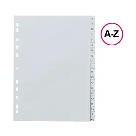 Разделител А-Z РР сив