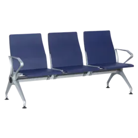 Посетителска пейка BTL -три места, син цвят
