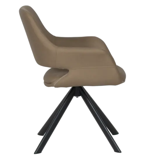 Кресло ДАРЯ- кафяв цвят дамаска