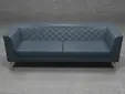 Диван триместен БИТОЛЯ FLP 06 - сниман в хол, в цял ръст, тъмно син цвят